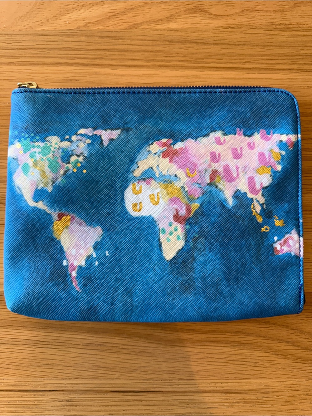 Anthropologie Nikki Cade Map Maker Commuter Clutch
